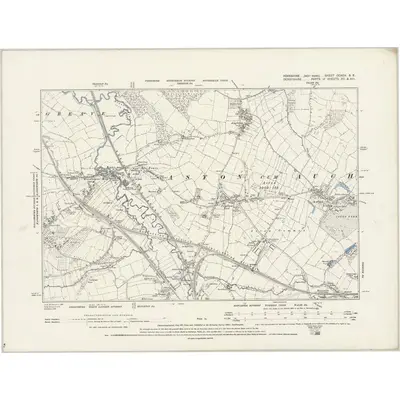 1890 Map of Yorkshire CCXCV.SE, 1894 Print