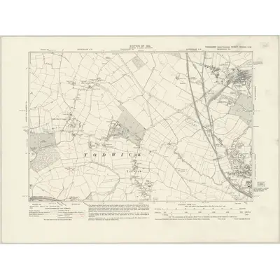1928 Map of Yorkshire CCXCVI.SW, 1931 Print