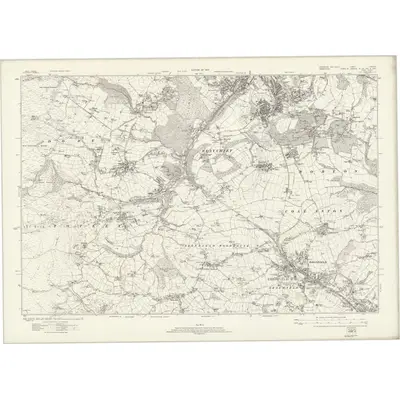 1920 Map of Yorkshire CCXCVIII, 1924 Print