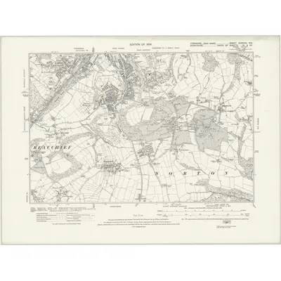 1920 Map of Yorkshire CCXCVIII.NE, 1924 Print