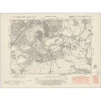 1948 Map of Yorkshire CCXCVIII.NE, 1950 Print