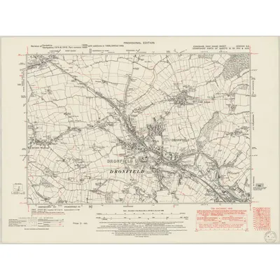 1948 Map of Yorkshire CCXCVIII.SE, 1950 Print
