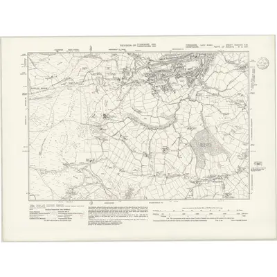 1935 Map of Yorkshire CCXCVIII.SW, 1939 Print