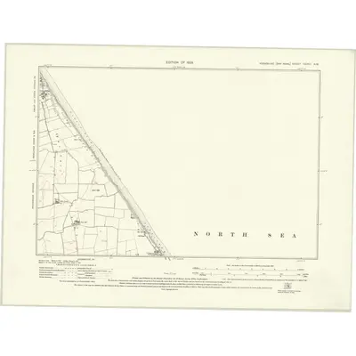 1926 Map of Yorkshire CCXIII.NW, 1929 Print