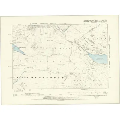 1890 Map of Yorkshire CCXIV.NW, 1894 Print