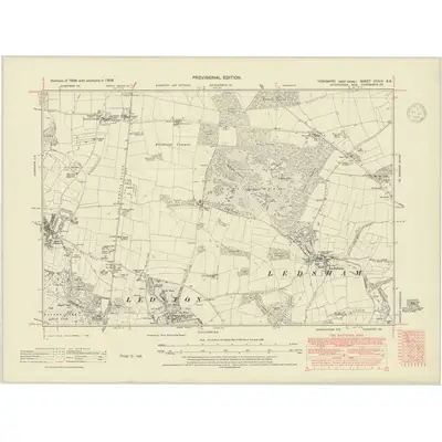 1938 Map of Yorkshire CCXIX.SE, 1948 Print