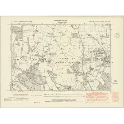 1938 Map of Yorkshire CCXIX.SW, 1948 Print