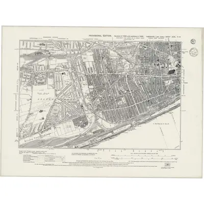 1938 Map of Yorkshire CCXL.NW, 1943 Print