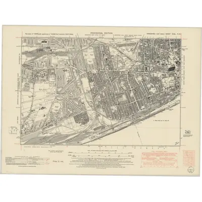 1947 Map of Yorkshire CCXL.NW, 1952 Print