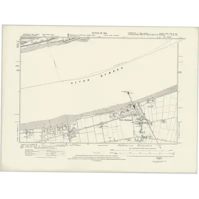 1926 Map of Yorkshire CCXL.SW & CCXL.SE, 1929 Print