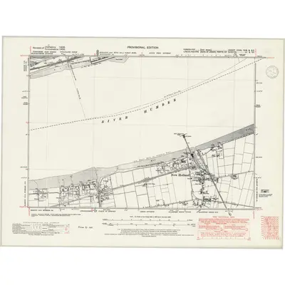 1926 Map of Yorkshire CCXL.SW & CCXL.SE, 1946 Print