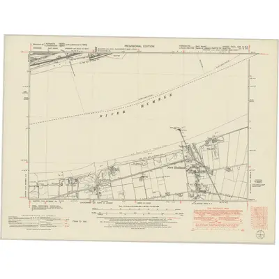 1948 Map of Yorkshire CCXL.SW & CCXL.SE, 1951 Print