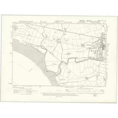 1906 Map of Yorkshire CCXLI.NW, 1911 Print