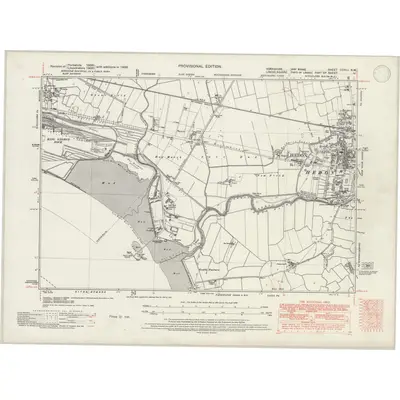 1938 Map of Yorkshire CCXLI.NW, 1946 Print