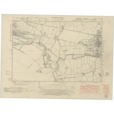 1950 Map of Yorkshire CCXLI.NW, 1951 Print