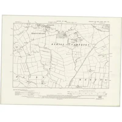 1926 Map of Yorkshire CCXLI.SE, 1928 Print