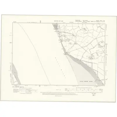 1906 Map of Yorkshire CCXLI.SW, 1910 Print