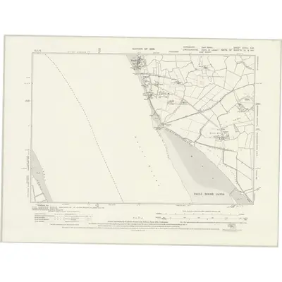 1926 Map of Yorkshire CCXLI.SW, 1928 Print