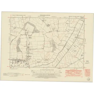 1947 Map of Yorkshire CCXLII.SE, 1951 Print