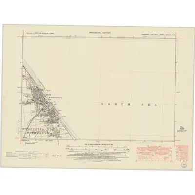 1946 Map of Yorkshire CCXLIII.NW, 1952 Print