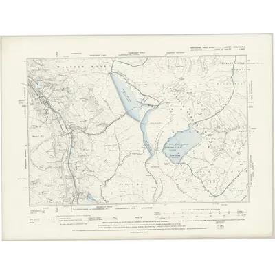 1892 Map of Yorkshire CCXLIV.NE, 1894 Print