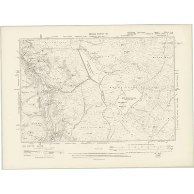 1904 Map of Yorkshire CCXLIV.NE, 1911 Print