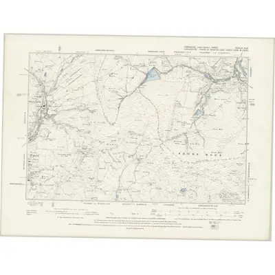 1891 Map of Yorkshire CCXLIV.NW, 1894 Print