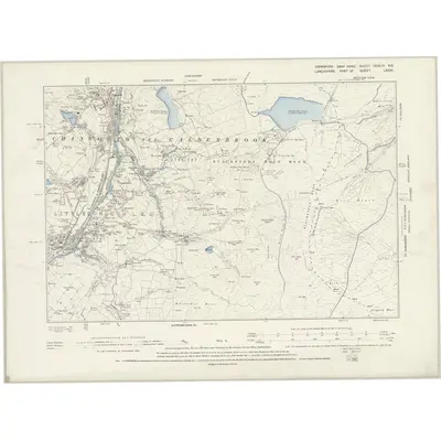 1892 Map of Yorkshire CCXLIV.SE, 1894 Print