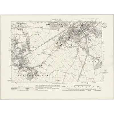 1930 Map of Yorkshire CCXLIX.NE