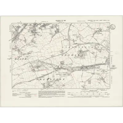 1930 Map of Yorkshire CCXLIX.NW