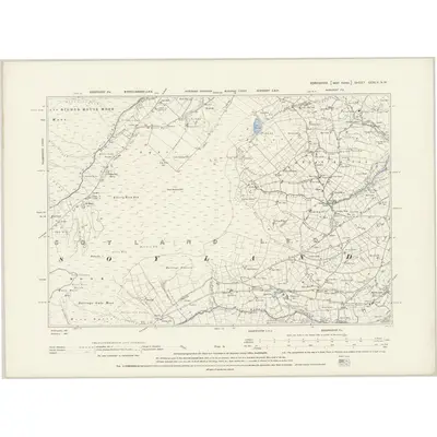1892 Map of Yorkshire CCXLV.NW, 1894 Print