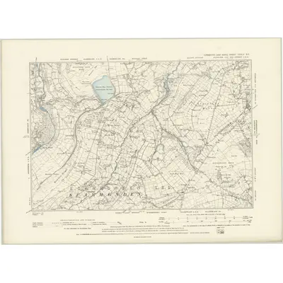 1892 Map of Yorkshire CCXLV.SE, 1894 Print