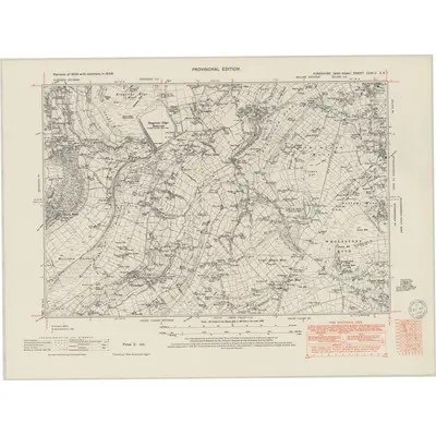 1948 Map of Yorkshire CCXLV.SE, 1949 Print