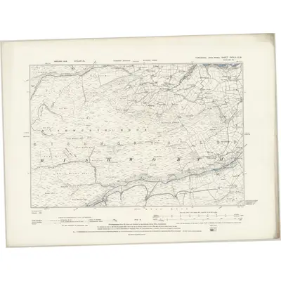 1892 Map of Yorkshire CCXLV.SW, 1894 Print