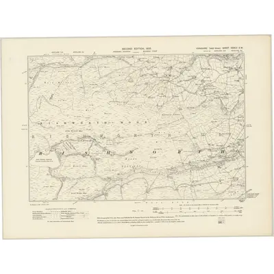 1904 Map of Yorkshire CCXLV.SW, 1908 Print