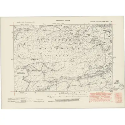 1948 Map of Yorkshire CCXLV.SW, 1949 Print