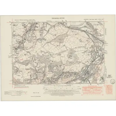 1948 Map of Yorkshire CCXLVI.NE, 1949 Print