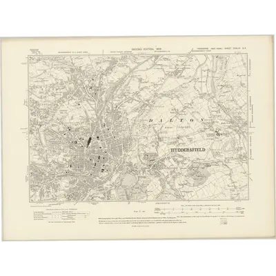 1904 Map of Yorkshire CCXLVI.SE, 1908 Print
