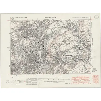 1938 Map of Yorkshire CCXLVI.SE, 1947 Print