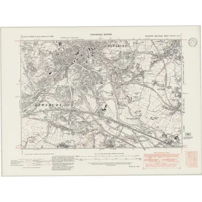 1938 Map of Yorkshire CCXLVII.NE, 1947 Print