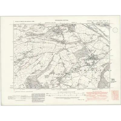1938 Map of Yorkshire CCXLVII.SE, 1947 Print