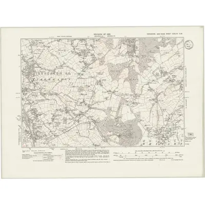 1930 Map of Yorkshire CCXLVII.SW