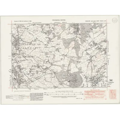1938 Map of Yorkshire CCXLVII.SW, 1947 Print