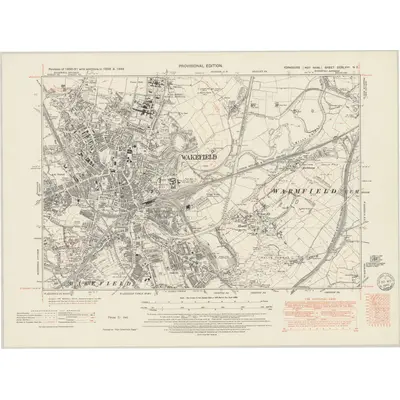 1948 Map of Yorkshire CCXLVIII.NE, 1949 Print