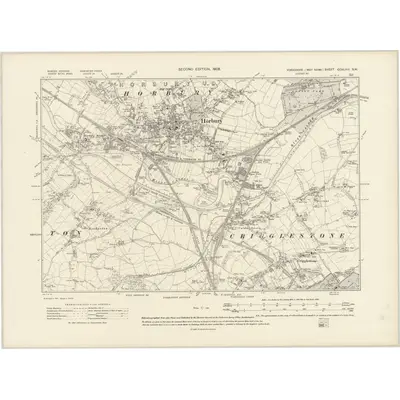 1904 Map of Yorkshire CCXLVIII.SW, 1908 Print