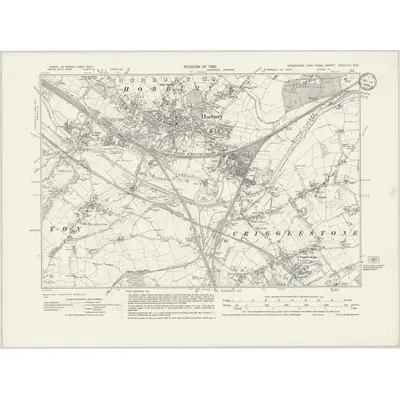 1930 Map of Yorkshire CCXLVIII.SW