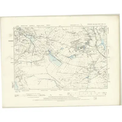 1892 Map of Yorkshire CCXV.NE, 1894 Print