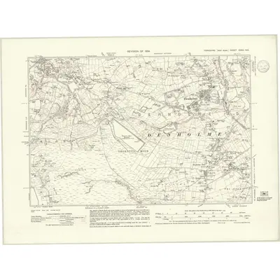 1934 Map of Yorkshire CCXV.NE