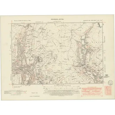 1948 Map of Yorkshire CCXV.SW, 1949 Print