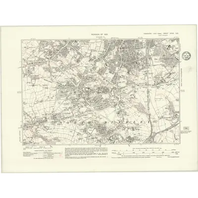 1932 Map of Yorkshire CCXVI.SE